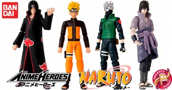Anime Heroes Naruto SET de 4 PIEZAS, Productos de Myth Supplies